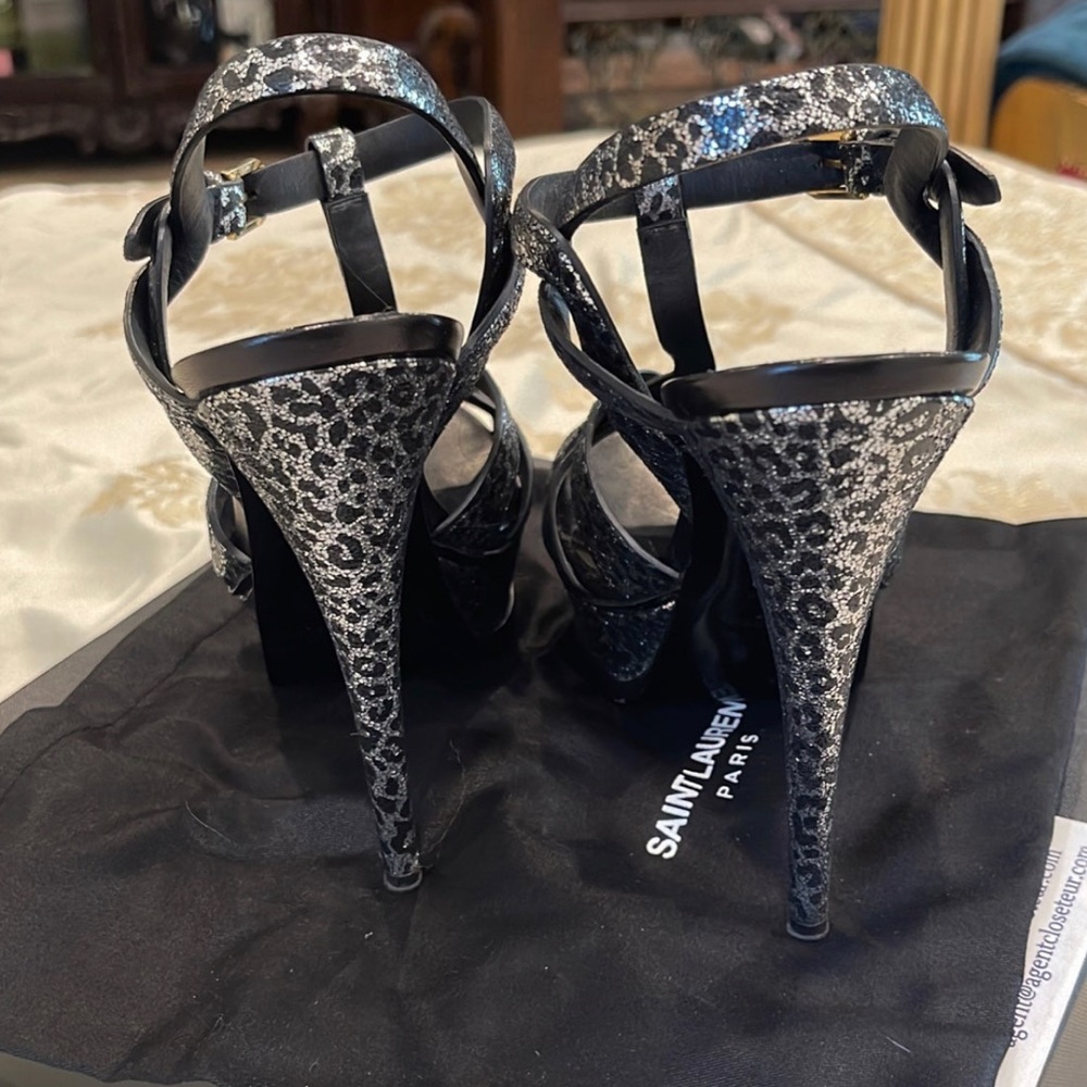 YSL metallic tribute high heel sandals - Picture 5 of 9